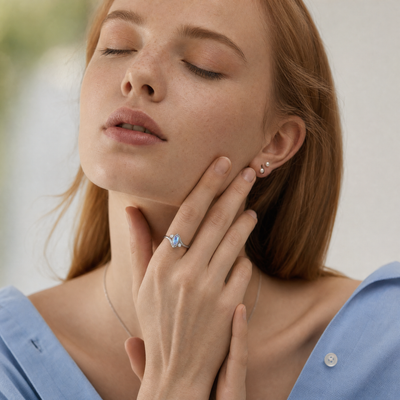 Aveline™ Moonstone Promise Ring