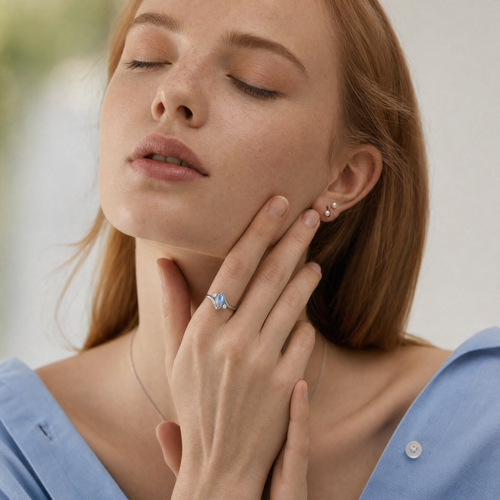 Aveline™ Moonstone Promise Ring