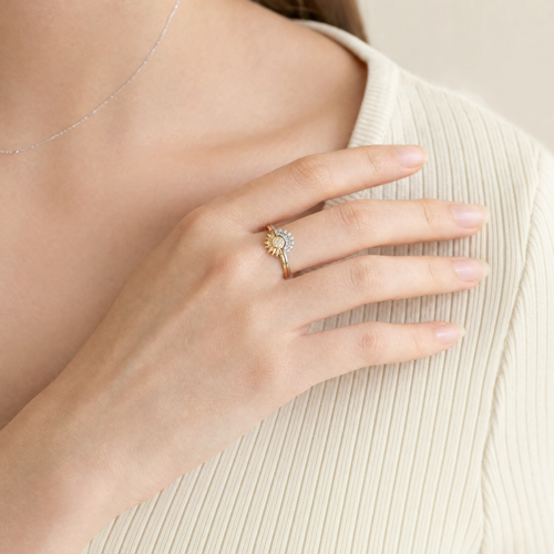 Aveline™ Sun & Moon Promise Ring Set