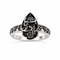 Aveline™ Silver Obsidian Bloom Ring